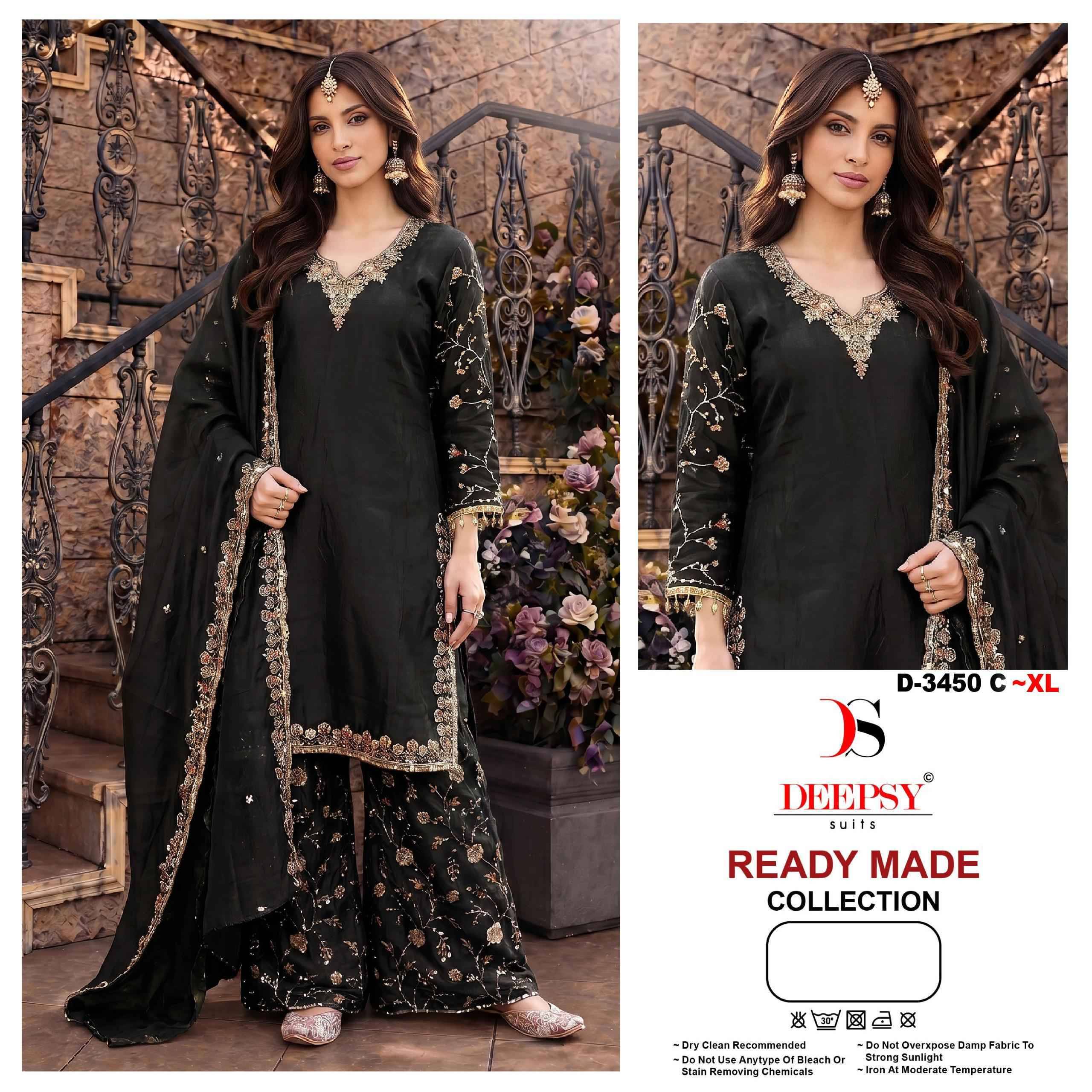D-3450 by DEEPSY SUITS Pakistani Stylish Beautiful Colourful Printed & Embroidered Party Wear & Occasional Wear Pure cotton Dresses At Wholesale Price